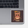 Owlways Tired-None-Glossy-Sticker-TechraNova