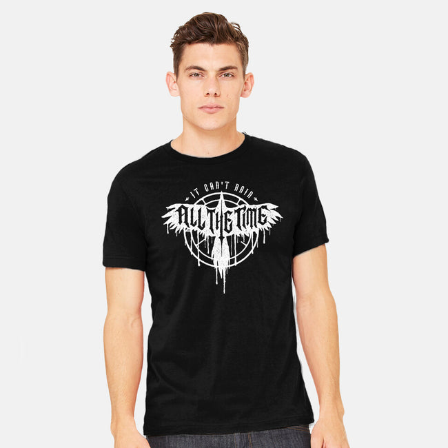 A Crow In The Rain-Mens-Heavyweight-Tee-demonigote