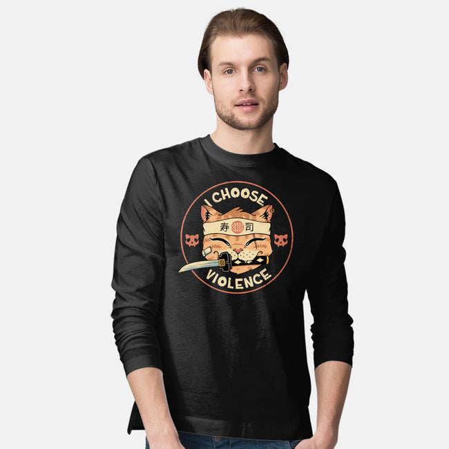 Fierce Meowster Cat-Mens-Long Sleeved-Tee-vp021