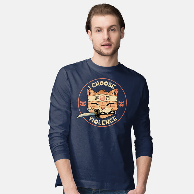 Fierce Meowster Cat-Mens-Long Sleeved-Tee-vp021