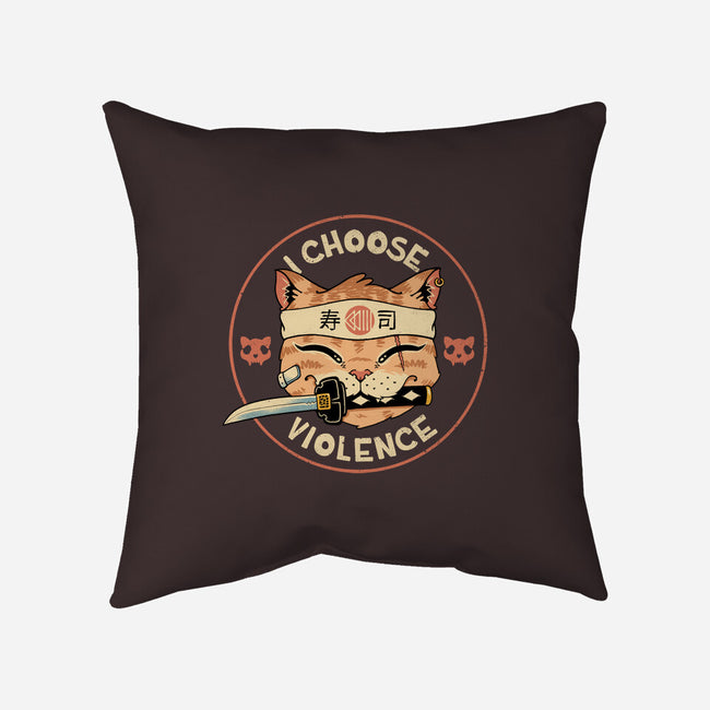 Fierce Meowster Cat-None-Removable Cover w Insert-Throw Pillow-vp021