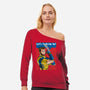 Since I'm Back-Womens-Off Shoulder-Sweatshirt-Diego Oliver