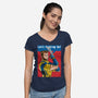 Since I'm Back-Womens-V-Neck-Tee-Diego Oliver