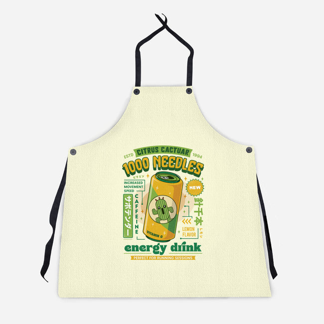 Cactuar Energy Drink-Unisex-Kitchen-Apron-LAGELANTEE