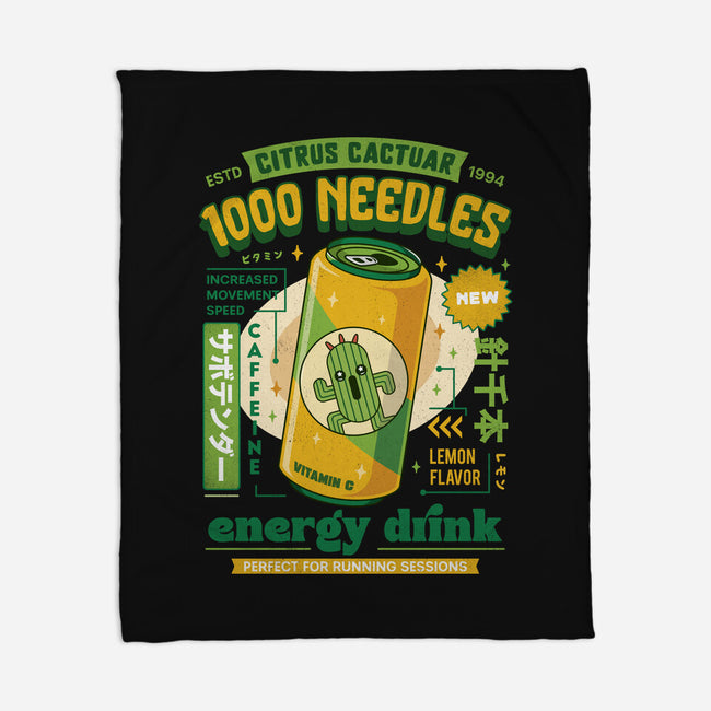 Cactuar Energy Drink-None-Fleece-Blanket-LAGELANTEE