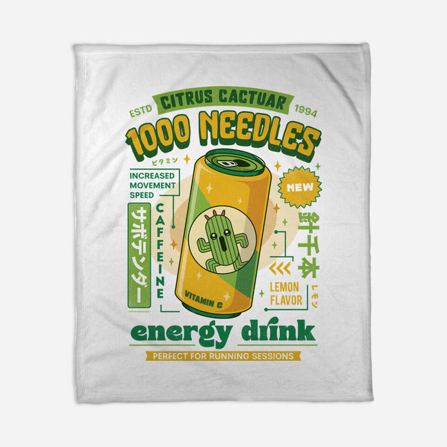 Cactuar Energy Drink-None-Fleece-Blanket-LAGELANTEE