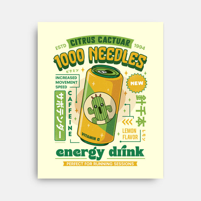 Cactuar Energy Drink-None-Stretched-Canvas-LAGELANTEE