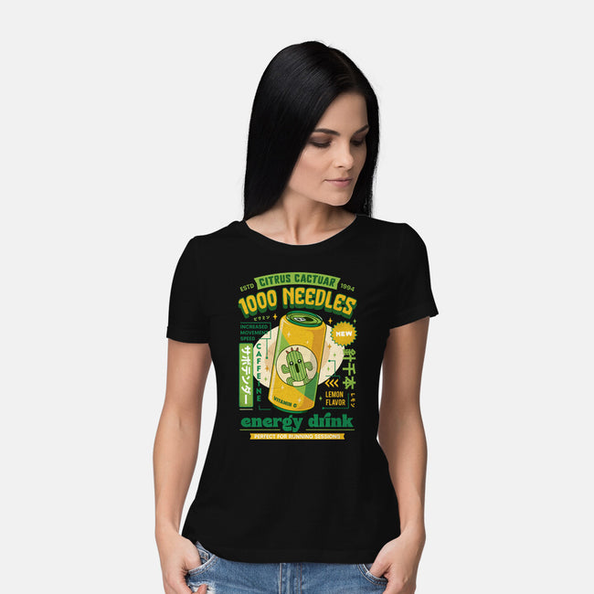 Cactuar Energy Drink-Womens-Basic-Tee-LAGELANTEE