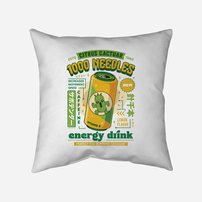 Cactuar Energy Drink-None-Non-Removable Cover w Insert-Throw Pillow-LAGELANTEE