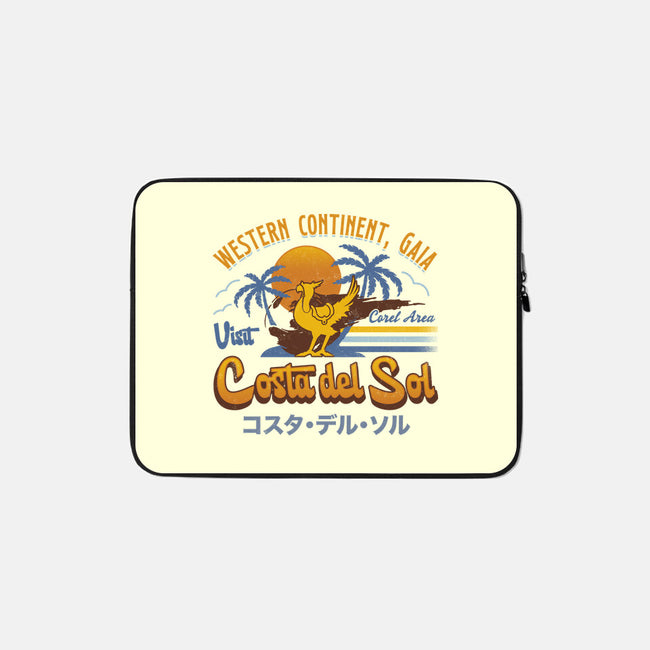 Costa Del Sol Vintage-None-Zippered-Laptop Sleeve-LAGELANTEE