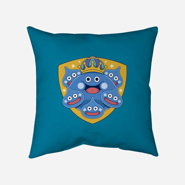 King Slime Shield-None-Removable Cover-Throw Pillow-LAGELANTEE