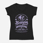 Bunny Electric Condense Grunge-Womens-V-Neck-Tee-LAGELANTEE