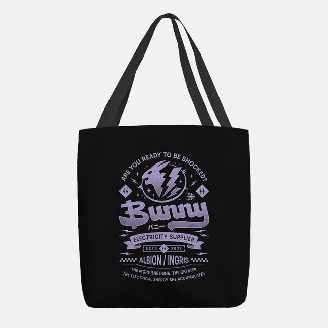 Bunny Electric Condense Grunge-None-Basic Tote-Bag-LAGELANTEE