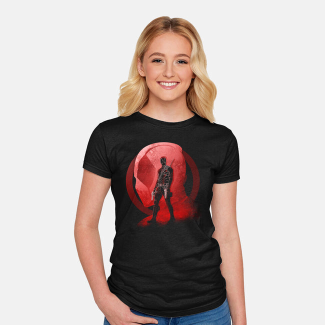 Negative Merc-Womens-Fitted-Tee-Donnie