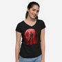 Negative Merc-Womens-V-Neck-Tee-Donnie