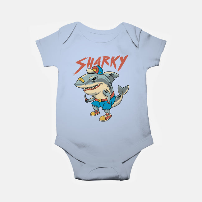 Sharky Boy-Baby-Basic-Onesie-vp021