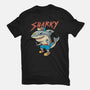 Sharky Boy-Womens-Fitted-Tee-vp021