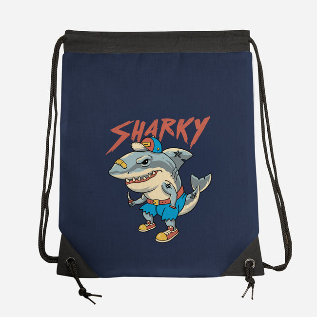 Sharky Boy-None-Drawstring-Bag-vp021