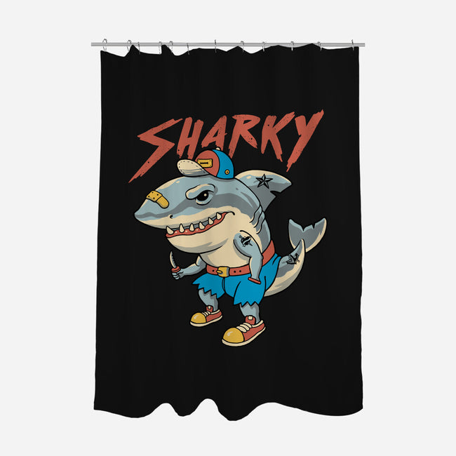 Sharky Boy-None-Polyester-Shower Curtain-vp021