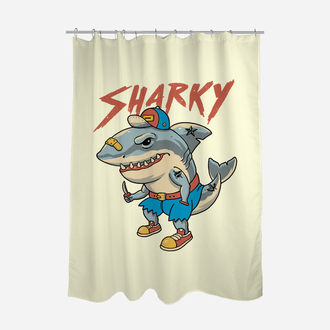 Sharky Boy-None-Polyester-Shower Curtain-vp021