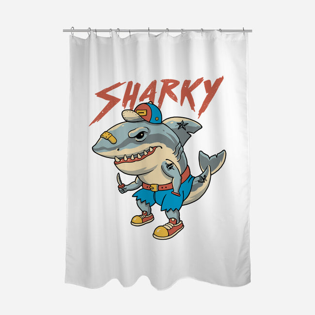 Sharky Boy-None-Polyester-Shower Curtain-vp021