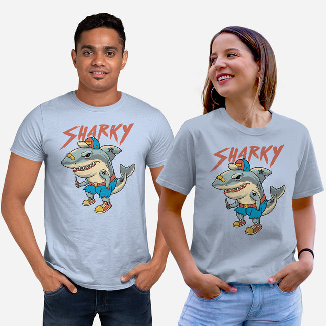 Sharky Boy-Unisex-Basic-Tee-vp021