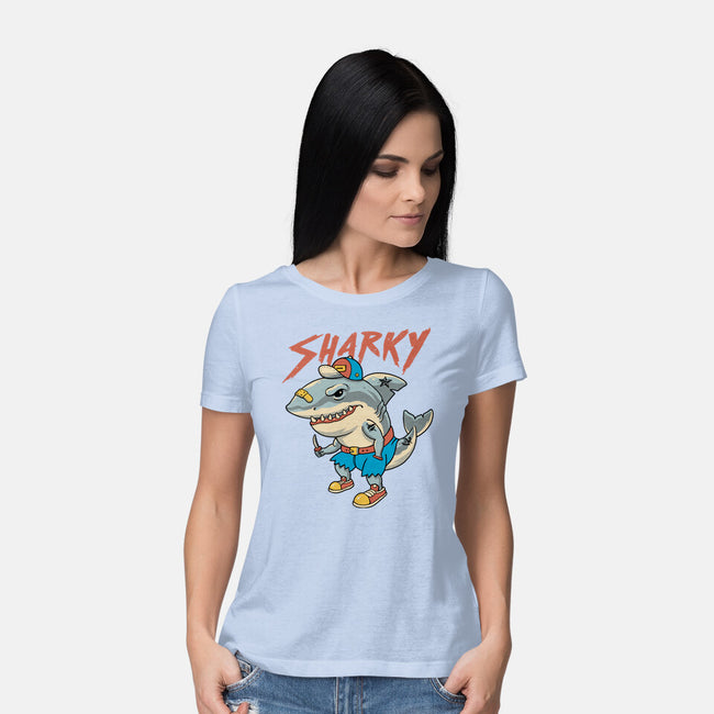 Sharky Boy-Womens-Basic-Tee-vp021