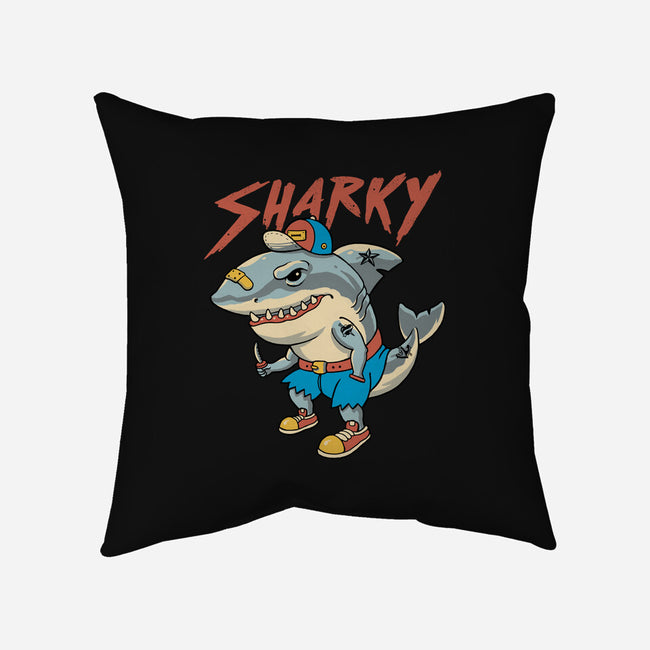 Sharky Boy-None-Non-Removable Cover w Insert-Throw Pillow-vp021