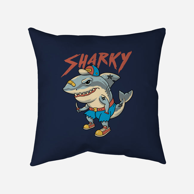 Sharky Boy-None-Non-Removable Cover w Insert-Throw Pillow-vp021