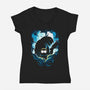 The Bad Boys-Womens-V-Neck-Tee-Vallina84