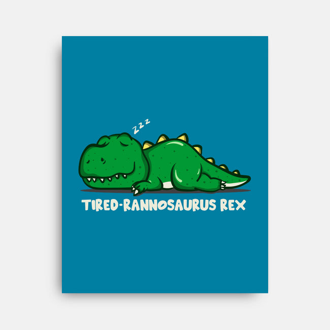 Tiredrannosaurus-rex-None-Stretched-Canvas-turborat14