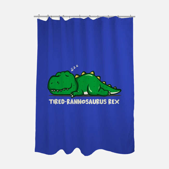 Tiredrannosaurus-rex-None-Polyester-Shower Curtain-turborat14