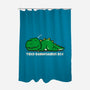 Tiredrannosaurus-rex-None-Polyester-Shower Curtain-turborat14