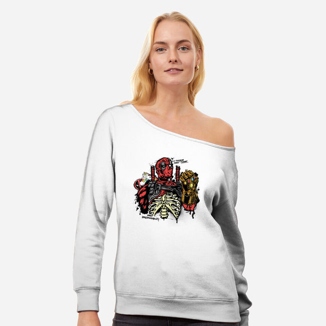 Great Irresponsibility-Womens-Off Shoulder-Sweatshirt-Fearcheck