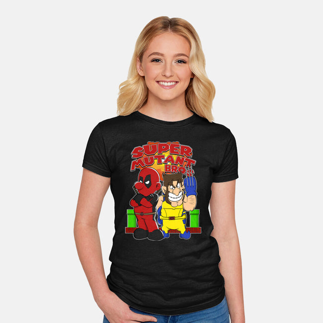 Super Mutant Bros-Womens-Fitted-Tee-Nieco