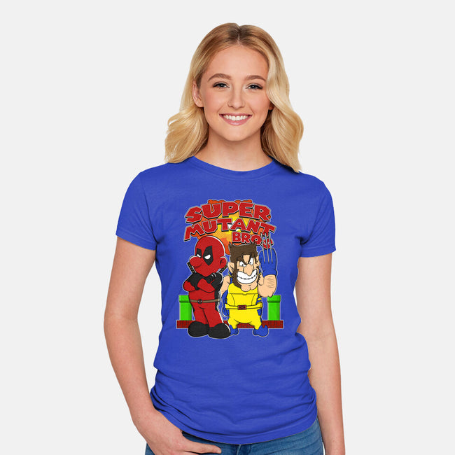 Super Mutant Bros-Womens-Fitted-Tee-Nieco