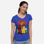 Super Mutant Bros-Womens-V-Neck-Tee-Nieco