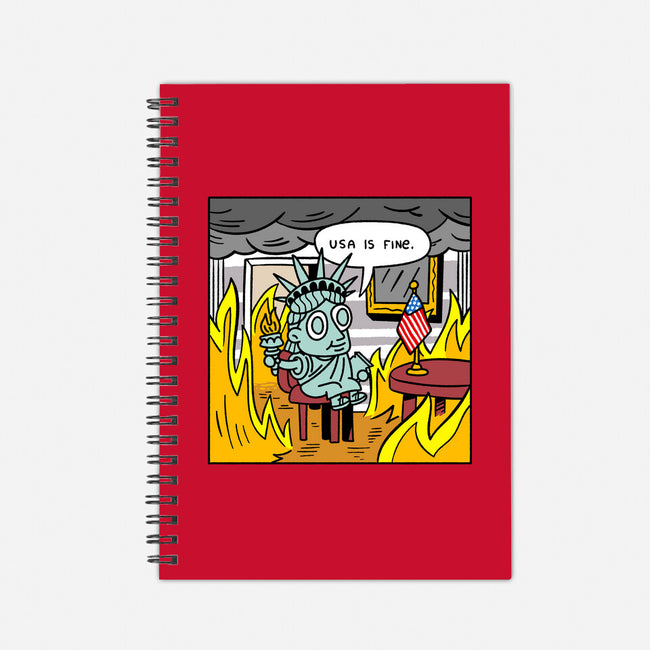 USA Is Fine-None-Dot Grid-Notebook-demonigote