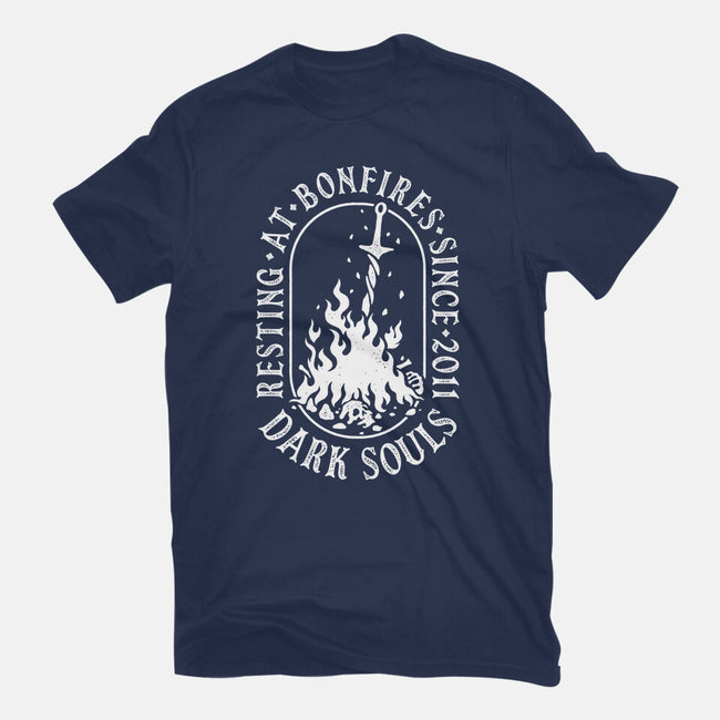 Resting At Bonfires-Mens-Heavyweight-Tee-demonigote