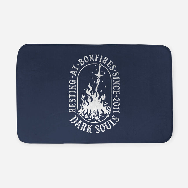 Resting At Bonfires-None-Memory Foam-Bath Mat-demonigote