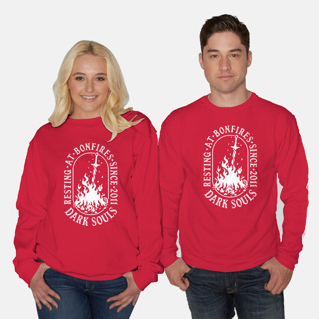 Resting At Bonfires-Unisex-Crew Neck-Sweatshirt-demonigote