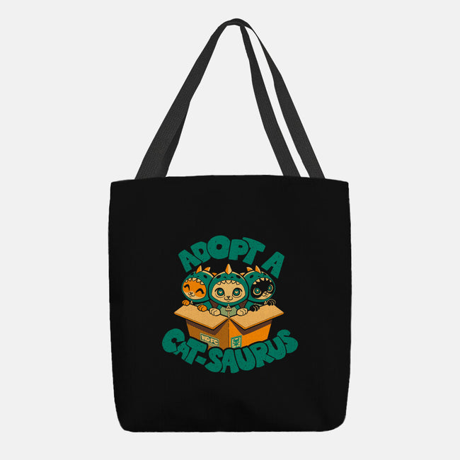 Adopt A Catsaurus-None-Basic Tote-Bag-worlddominationforcats