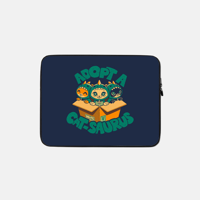 Adopt A Catsaurus-None-Zippered-Laptop Sleeve-worlddominationforcats