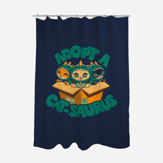 Adopt A Catsaurus-None-Polyester-Shower Curtain-worlddominationforcats