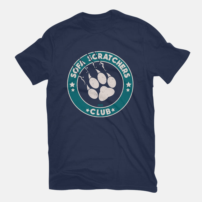 Sofa Scratching Paws Club-Mens-Basic-Tee-worlddominationforcats