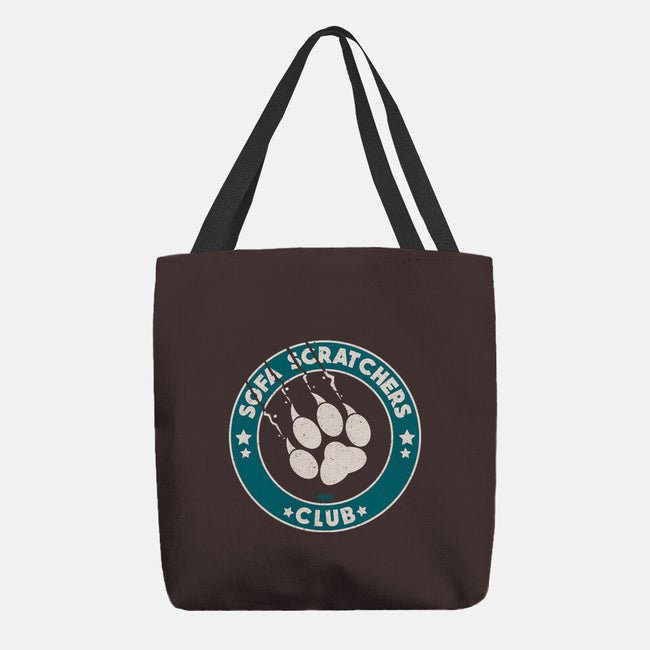 Sofa Scratching Paws Club-None-Basic Tote-Bag-worlddominationforcats