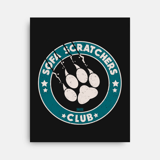 Sofa Scratching Paws Club-None-Stretched-Canvas-worlddominationforcats