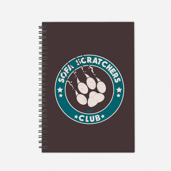 Sofa Scratching Paws Club-None-Dot Grid-Notebook-worlddominationforcats