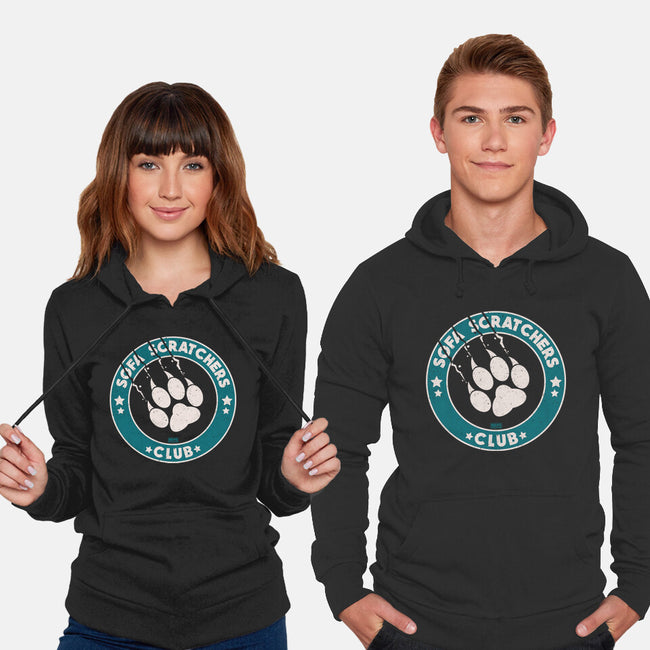 Sofa Scratching Paws Club-Unisex-Pullover-Sweatshirt-worlddominationforcats