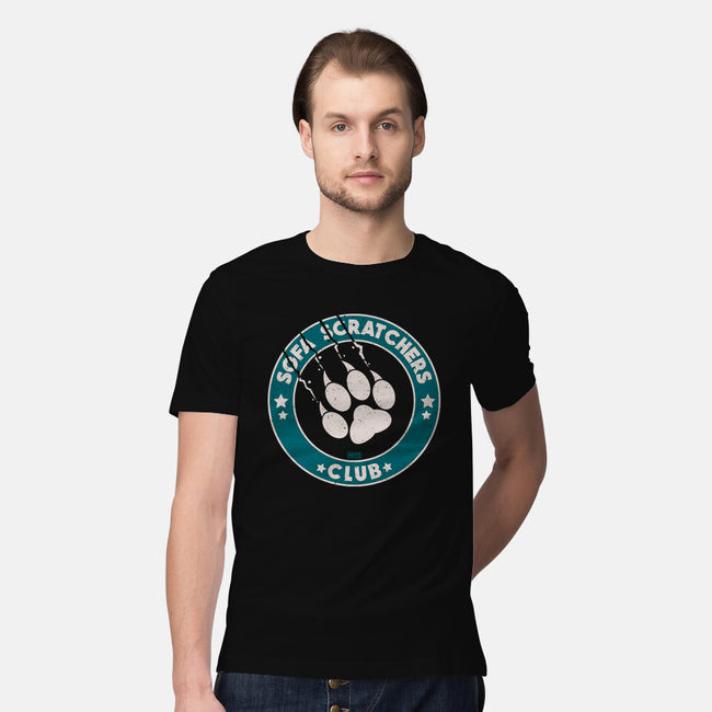 Sofa Scratching Paws Club-Mens-Premium-Tee-worlddominationforcats